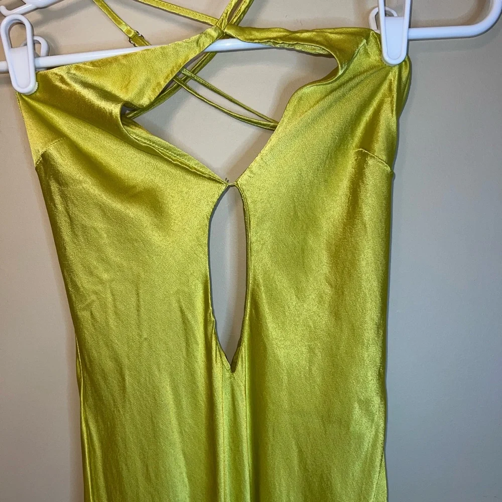 MESHKI XS DRESS SATIN CUT OUT MAXI - Picture 12 of 16